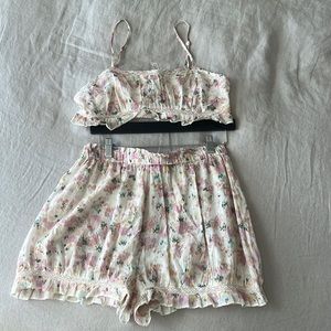 Free People Intimates Vintage Style Sleepwear Set